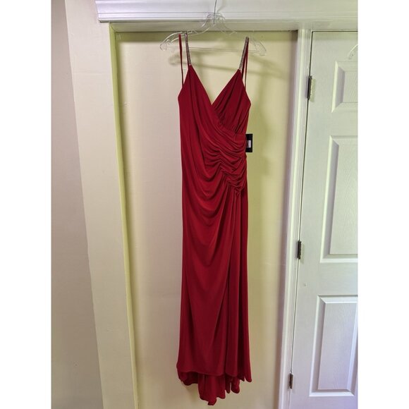 Mac Duggal 26695 Long Spaghetti Strap Gown $398 - Picture 1 of 4